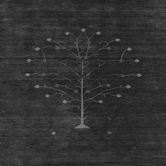 Serging Thickness of Abstract Gray Contemporary Rug, con1946gry