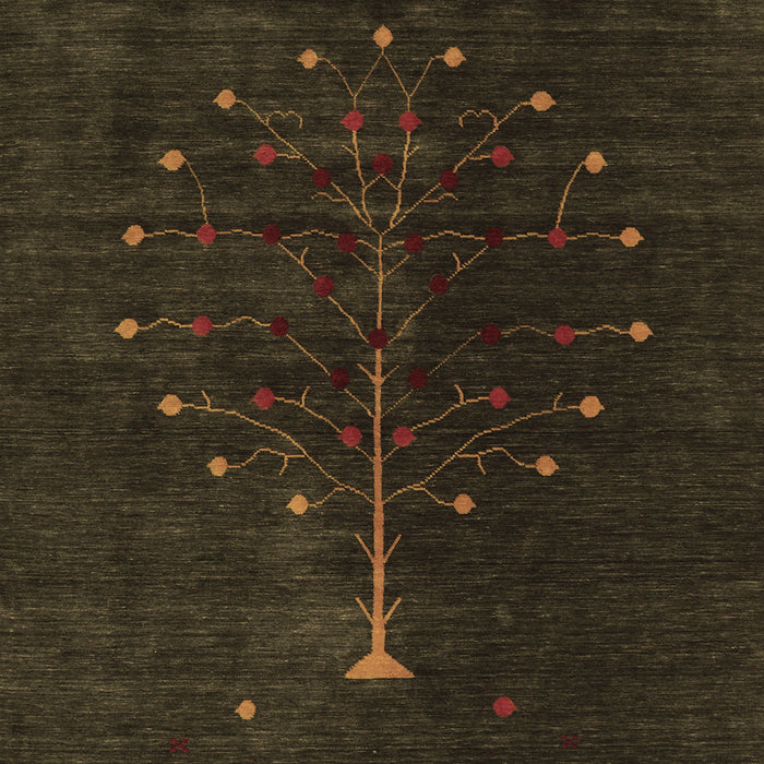 Machine Washable Abstract Brown Contemporary Rug, wshcon1946brn