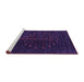 Sideview of Machine Washable Abstract Purple Contemporary Area Rugs, wshcon1946pur