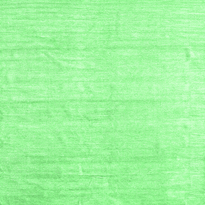 Square Machine Washable Solid Emerald Green Modern Area Rugs, wshcon1947emgrn