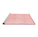 Modern Red Washable Rugs