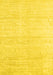 Machine Washable Solid Yellow Modern Rug, wshcon1947yw