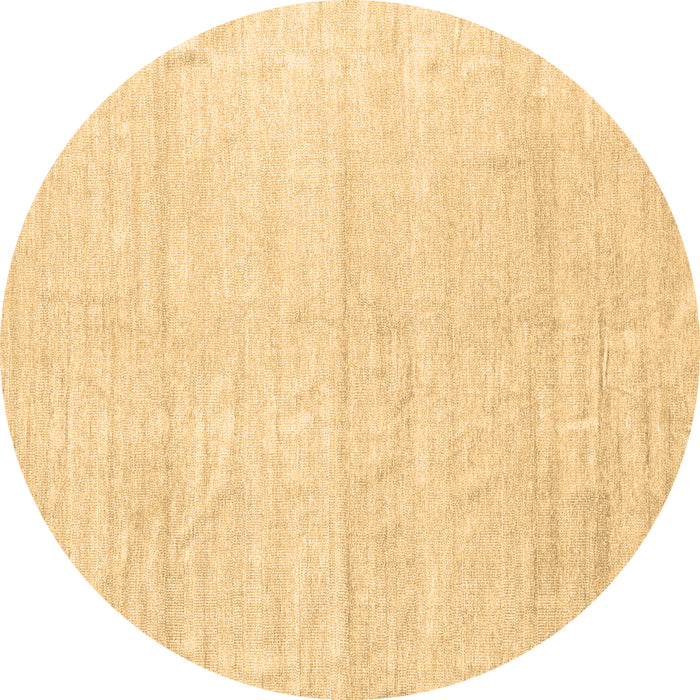 Round Solid Brown Modern Rug, con1947brn