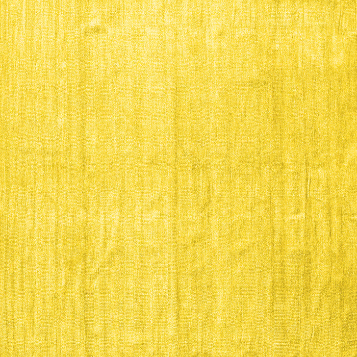 Square Solid Yellow Modern Rug, con1947yw