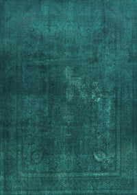 Abstract Turquoise Contemporary Rug, con1948turq