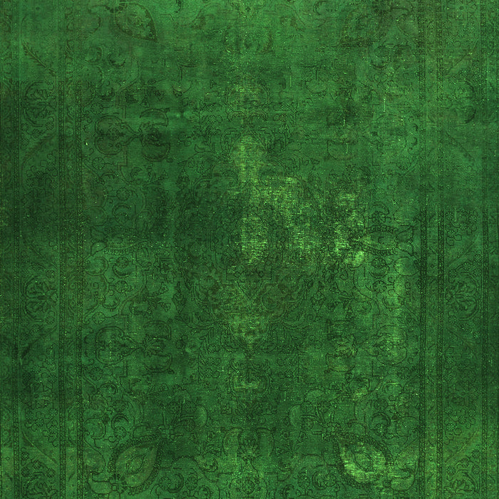 Serging Thickness of Machine Washable Abstract Green Contemporary Area Rugs, wshcon1948grn