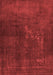 Abstract Red Contemporary Area Rugs