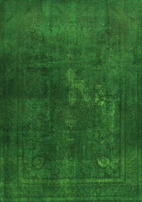 Abstract Green Contemporary Rug, con1948grn