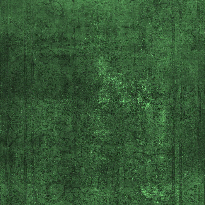 Machine Washable Abstract Emerald Green Contemporary Area Rugs, wshcon1948emgrn