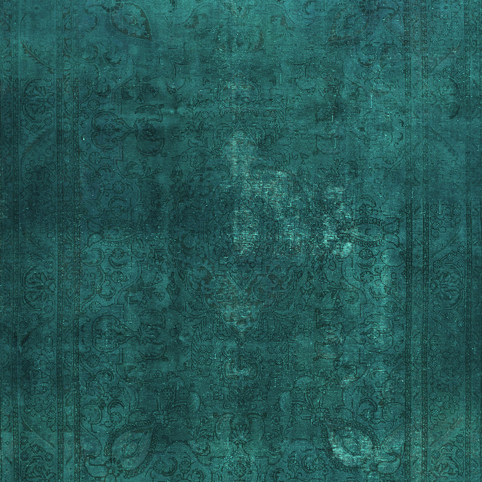 Machine Washable Abstract Turquoise Contemporary Area Rugs, wshcon1948turq