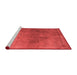 Bohemian Red Washable Rugs