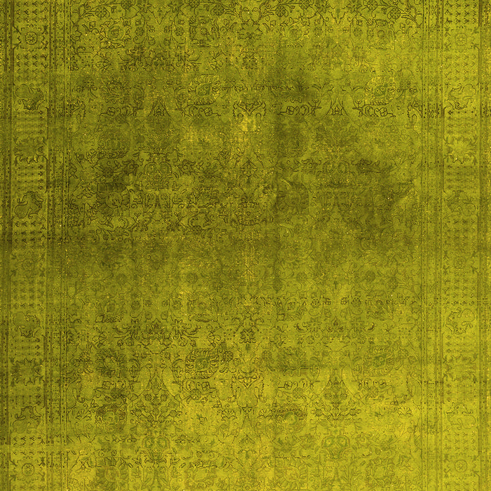 Machine Washable Persian Yellow Bohemian Rug, wshcon1949yw