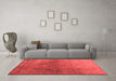 Bohemian Red Washable Rugs