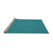 Sideview of Machine Washable Abstract Light Blue Contemporary Rug, wshcon194lblu