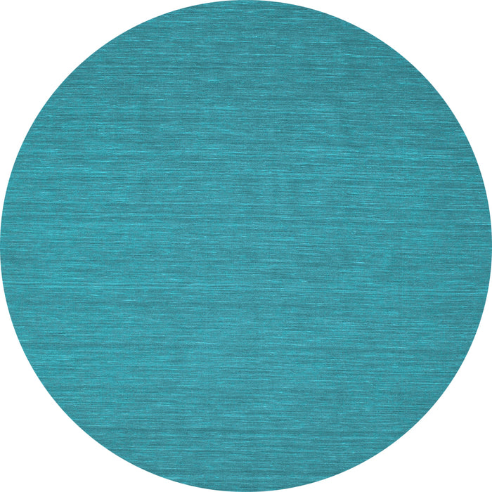 Round Abstract Light Blue Contemporary Rug, con194lblu