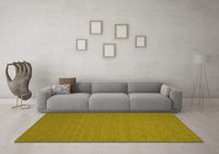 Machine Washable Abstract Yellow Contemporary Rug, wshcon194yw