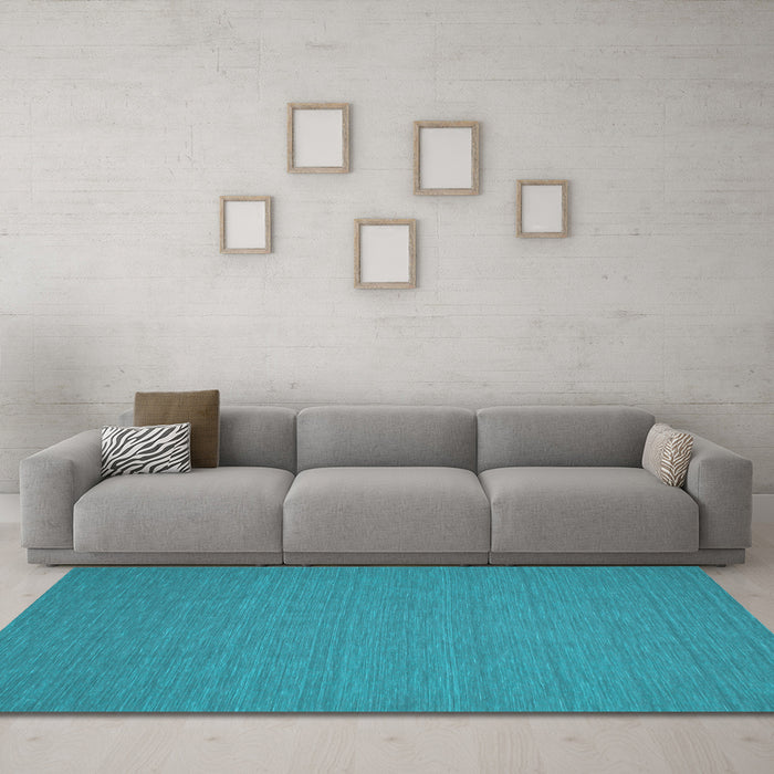 Machine Washable Abstract Light Blue Contemporary Rug in a Living Room, wshcon194lblu