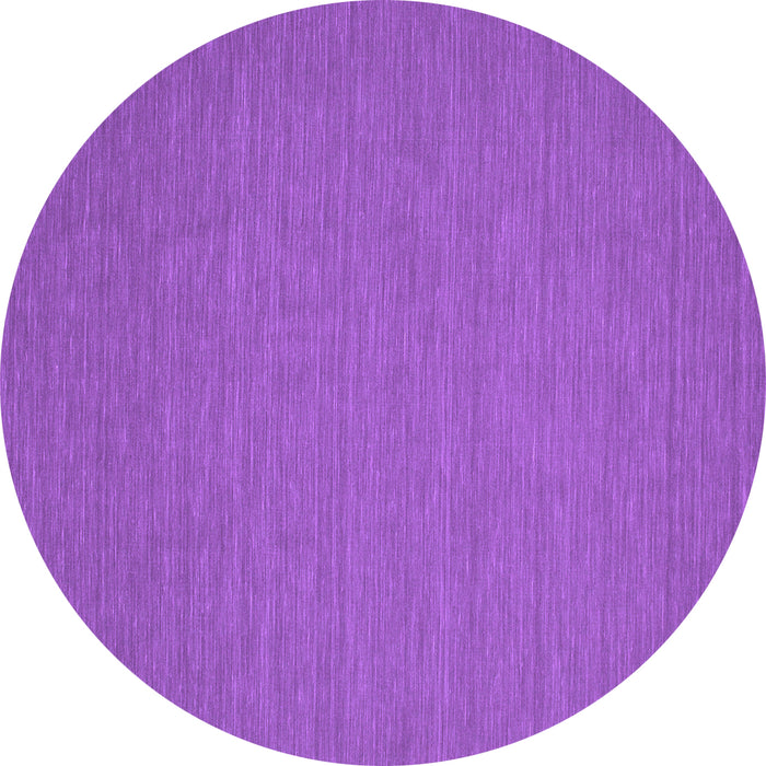 Round Abstract Purple Contemporary Rug, con194pur