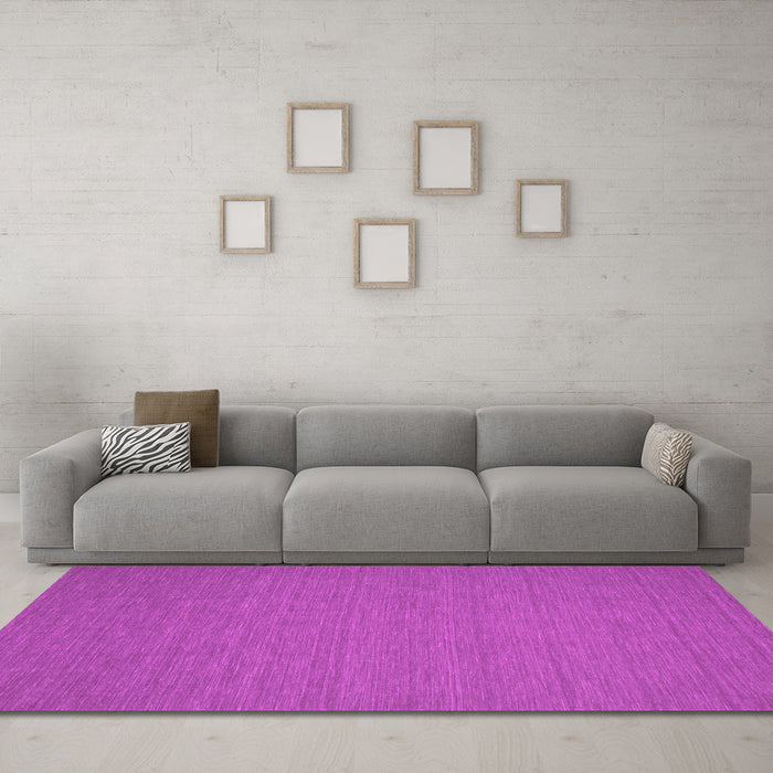 Machine Washable Abstract Pink Contemporary Rug in a Living Room, wshcon194pnk