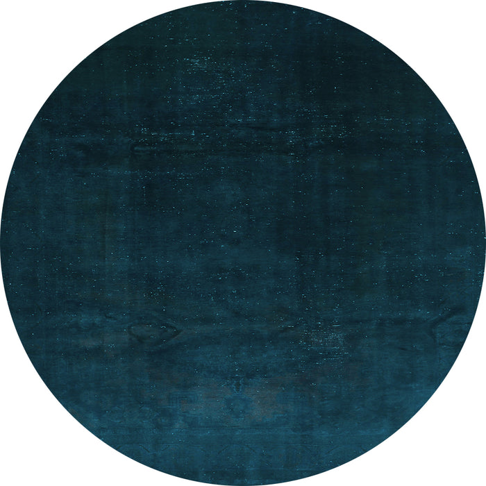 Round Machine Washable Abstract Light Blue Contemporary Rug, wshcon1950lblu