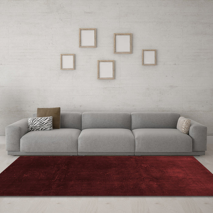 Contemporary Red Washable Rugs