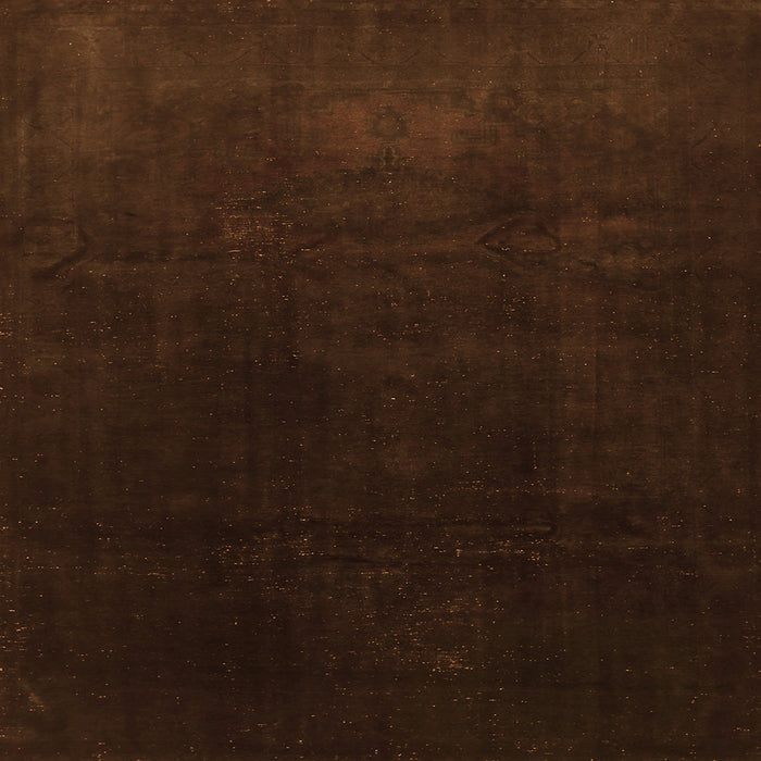 Serging Thickness of Abstract Orange Contemporary Rug, con1950org