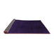 Sideview of Abstract Purple Contemporary Rug, con1950pur