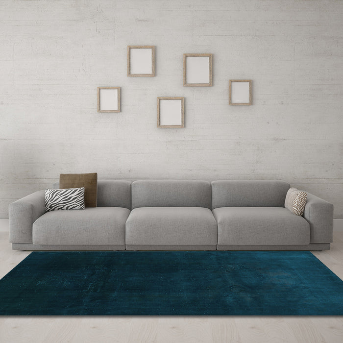Machine Washable Abstract Light Blue Contemporary Rug in a Living Room, wshcon1950lblu