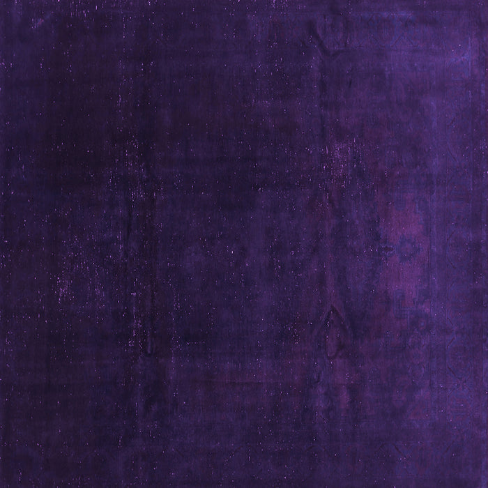 Square Abstract Purple Contemporary Rug, con1950pur