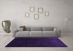 Machine Washable Abstract Purple Contemporary Area Rugs in a Living Room, wshcon1950pur