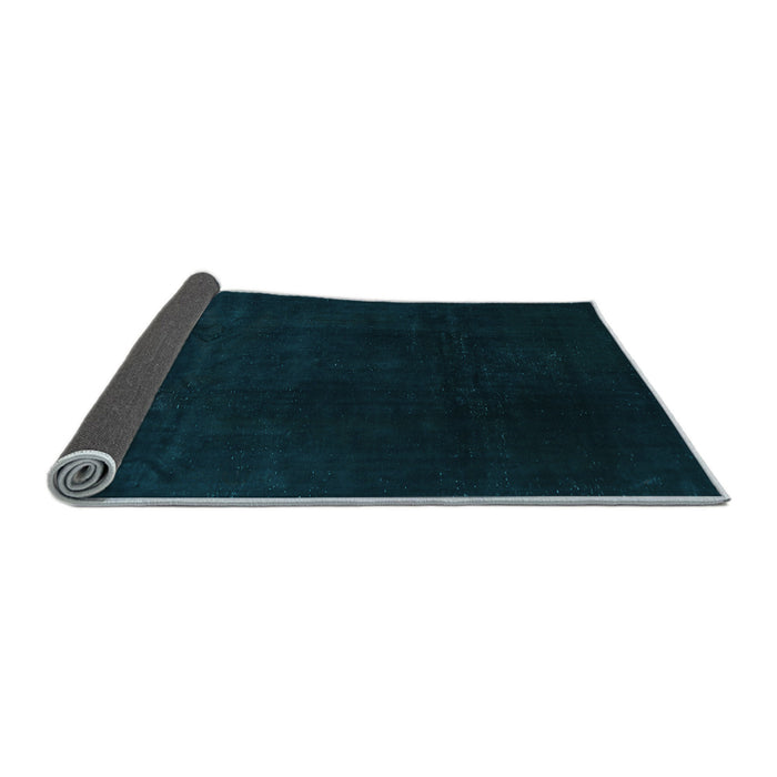 Sideview of Abstract Light Blue Contemporary Rug, con1950lblu