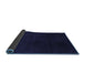 Sideview of Abstract Blue Contemporary Rug, con1950blu