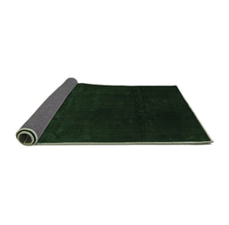 Sideview of Abstract Emerald Green Contemporary Rug, con1950emgrn