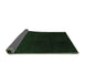 Sideview of Abstract Emerald Green Contemporary Rug, con1950emgrn