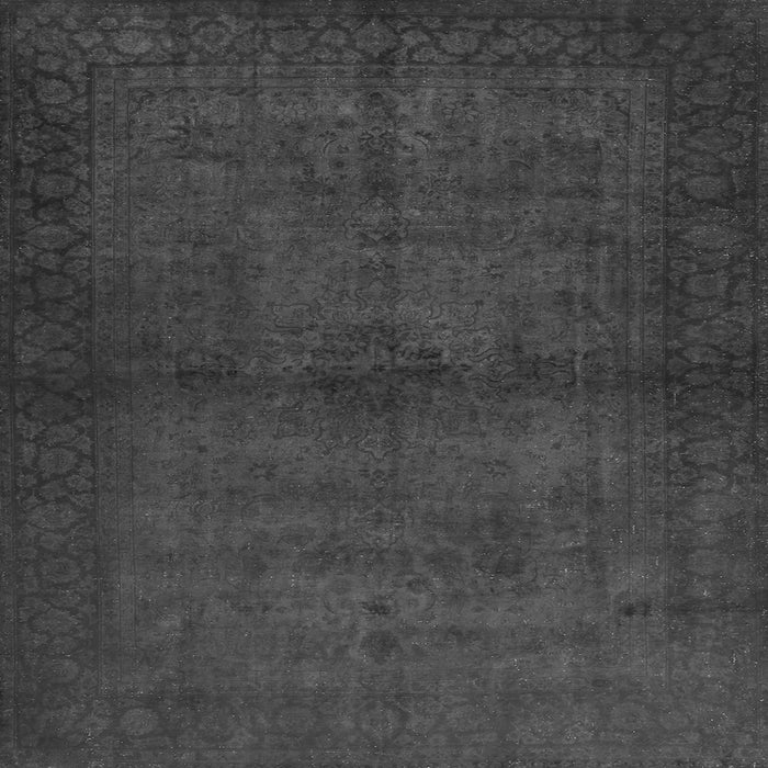 Round Machine Washable Abstract Gray Contemporary Rug, wshcon1951gry