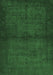 Machine Washable Abstract Emerald Green Contemporary Area Rugs, wshcon1951emgrn