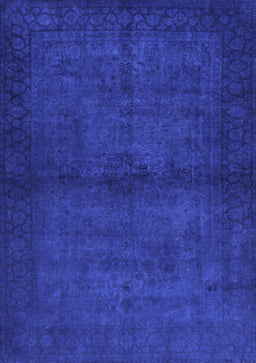 Abstract Blue Contemporary Rug, con1951blu