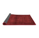 Abstract Red Contemporary Area Rugs