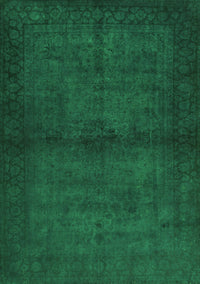 Abstract Green Contemporary Rug, con1951grn