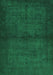 Abstract Green Contemporary Rug, con1951grn