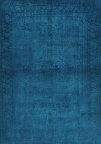 Abstract Turquoise Contemporary Rug, con1951turq