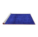 Sideview of Machine Washable Abstract Purple Contemporary Area Rugs, wshcon1951pur