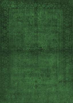 Abstract Emerald Green Contemporary Rug, con1951emgrn