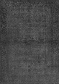 Abstract Gray Contemporary Rug, con1951gry