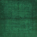 Serging Thickness of Abstract Green Contemporary Rug, con1951grn