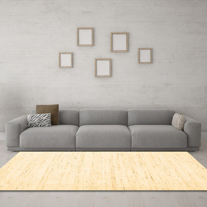 Machine Washable Solid Brown Modern Rug in a Living Room,, wshcon1952brn