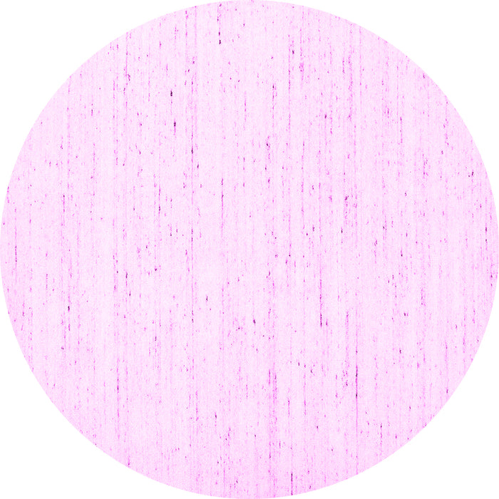 Round Solid Pink Modern Rug, con1952pnk