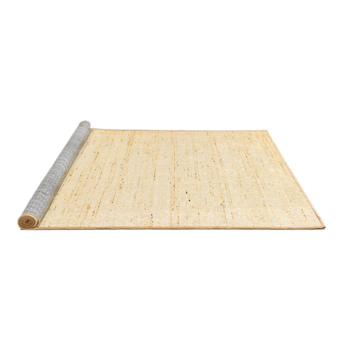Sideview of Machine Washable Solid Brown Modern Rug, wshcon1952brn