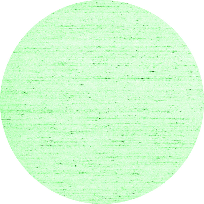 Round Solid Emerald Green Modern Rug, con1952emgrn