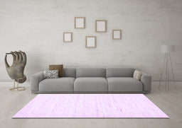 Machine Washable Solid Purple Modern Area Rugs in a Living Room, wshcon1952pur